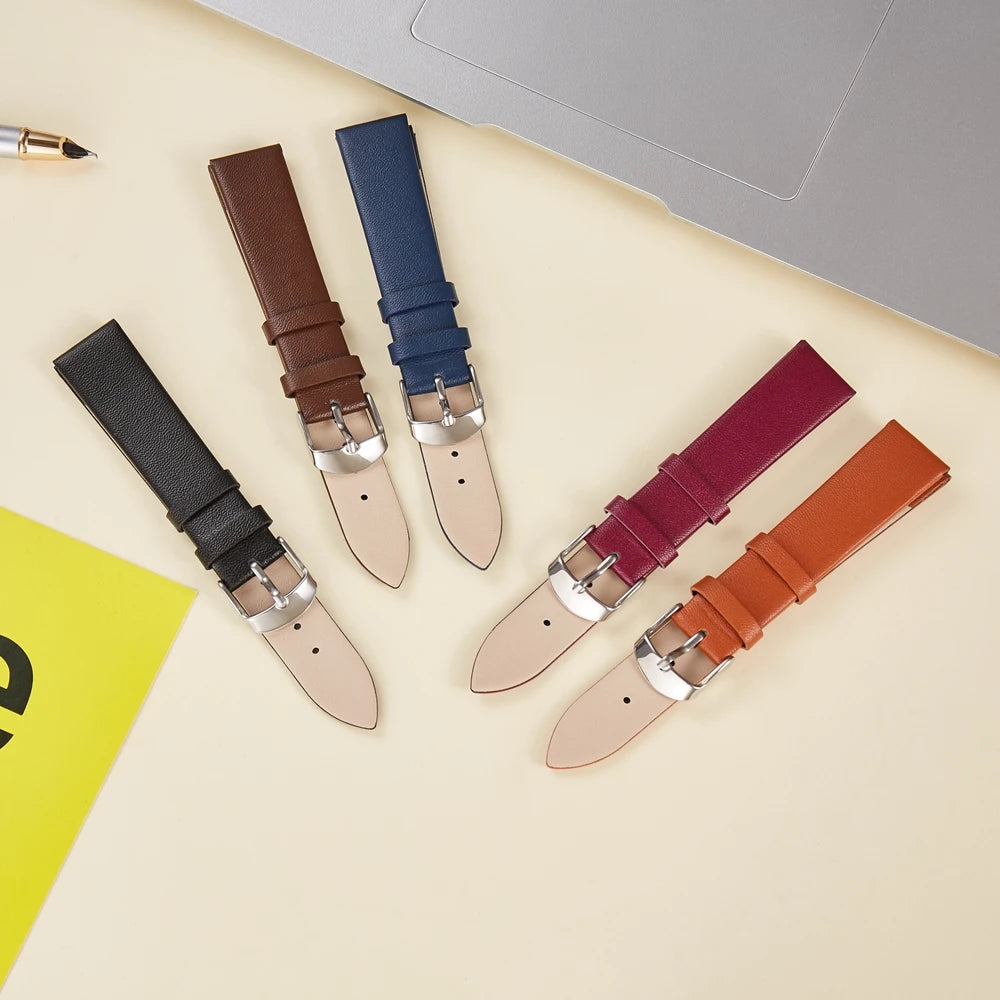 Soft Genuine Leather Strap Watchband