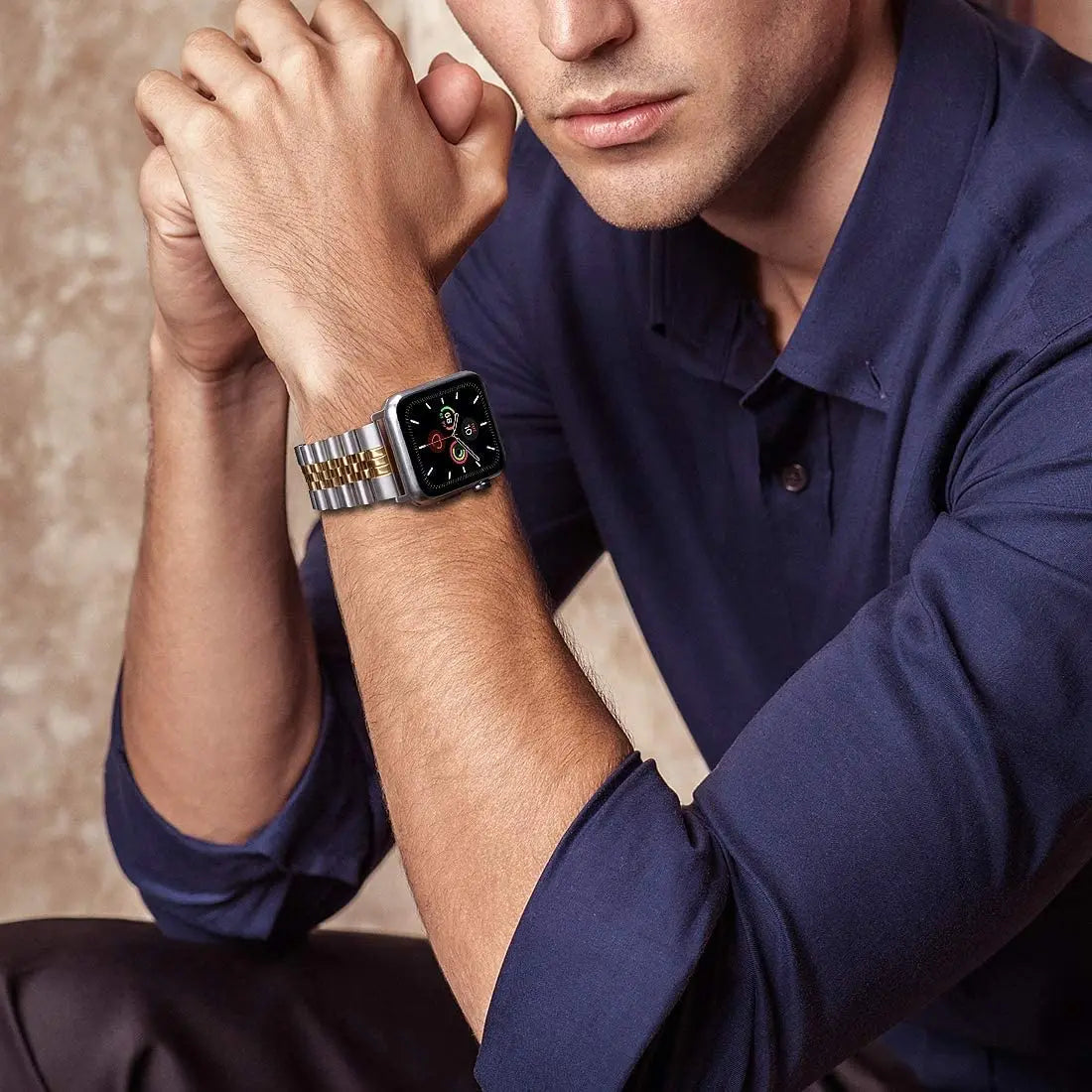 Steel Strap Bracelet Band for Apple Watch