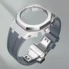 Silver (with Grey Rubber Strap) / For GA2100 2110