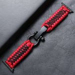 Braided Nylon Bracelet for Apple Watch with Adjustable Buckle (M 165mm - 170mm - 175mm)