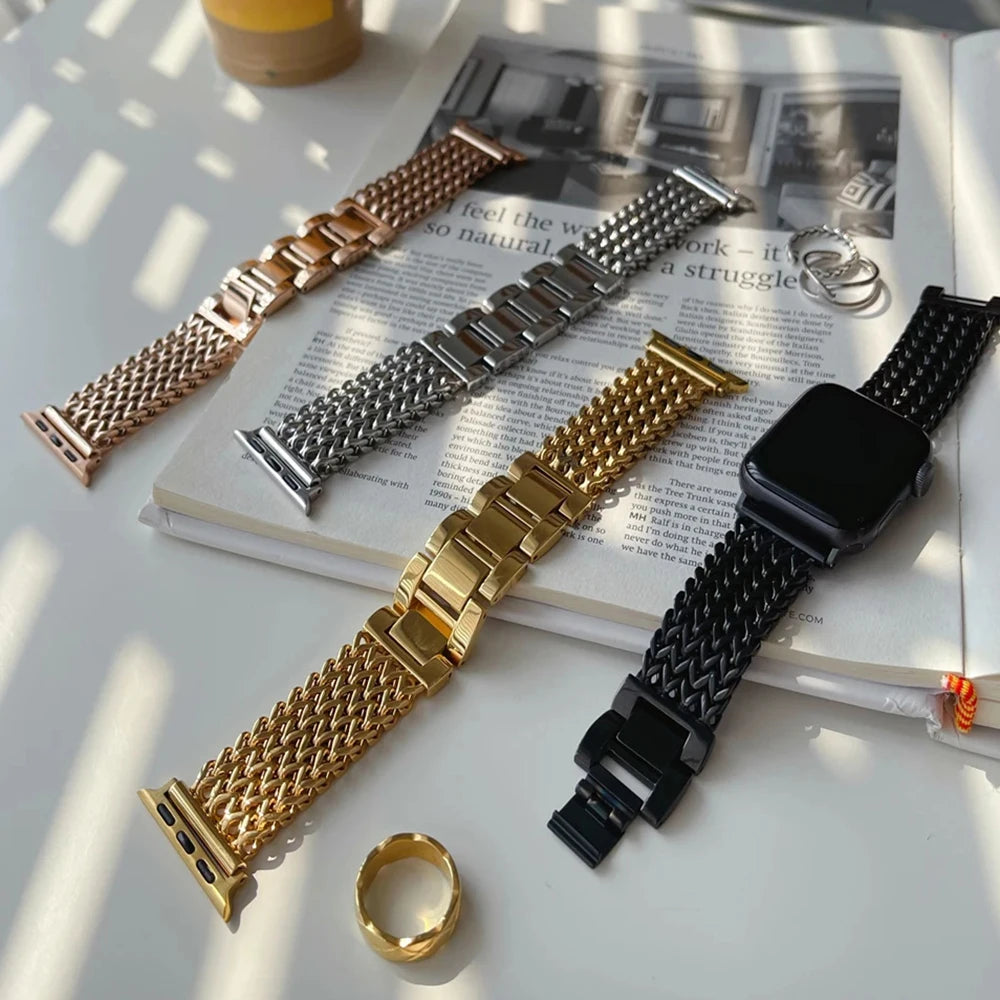 Luxury Stainless Steel Band for Apple Watch