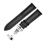 Elegant Business Faux Leather Watch Strap