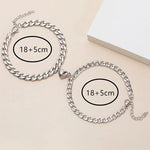 Heart Attraction Magnetic Couple Bracelets Set