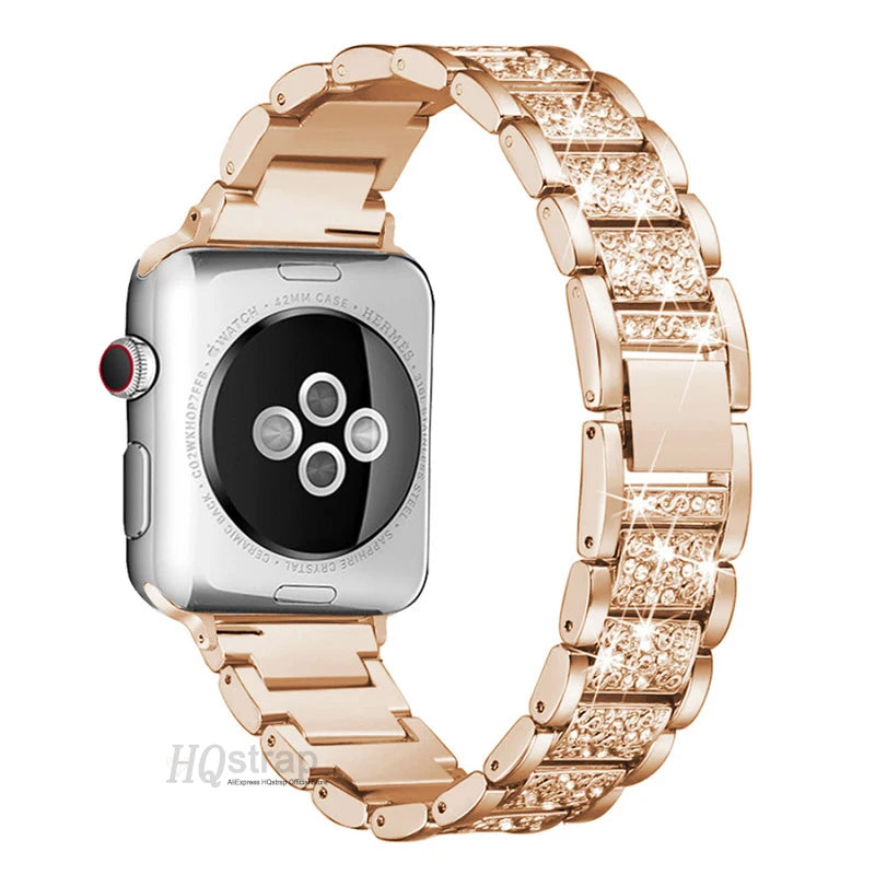 Bling Stainless Steel Bracelet Strap for Apple Watch