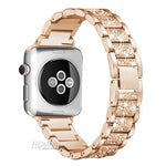 Bling Stainless Steel Bracelet Strap for Apple Watch
