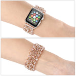 Glitter Pearl Bracelet Band Compatible with Apple Watch