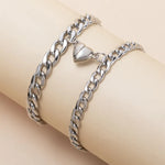Heart Attraction Magnetic Couple Bracelets Set