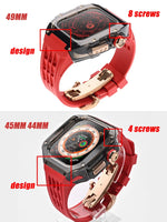 Luxury Glacier Case and Silicone Band Modification Kit for Apple Watch
