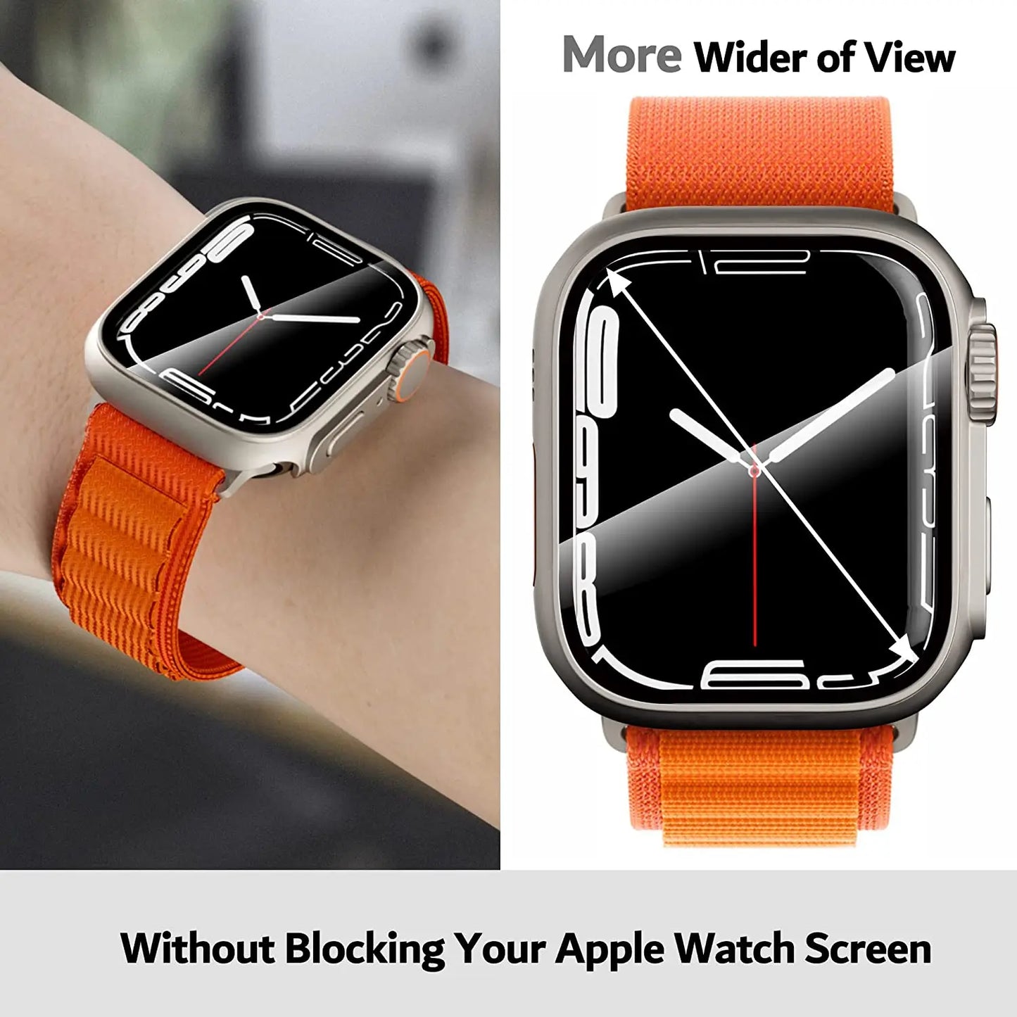 Screen Protector Cover and Bumper Case for Apple Watch