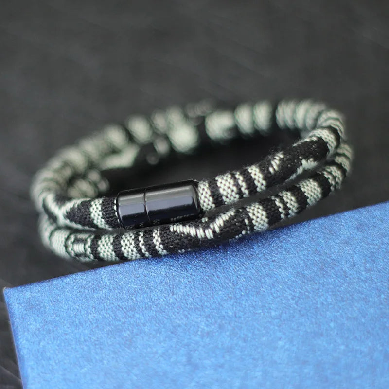 Bohemian Double-Layer Rope Bracelet for Men and Women