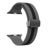 Grey Black - Black Buckle / 38mm 40mm 41mm