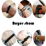 Outdoor Camping Double-Layer Paracord Bracelet for Men
