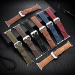 Retro Style Leather Strap for Apple Watch
