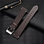 Sophisticated Quick-Release Leather Watch Straps