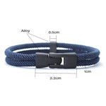 Fashion Men's Double Layer Thread Bracelet