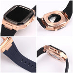 Luxury Modification Kit with Stainless Steel Strap and Case for Apple Watch