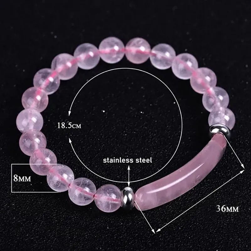 Fashion Natural Stone Crystal and Gemstone Beaded Bracelet