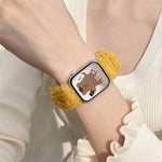 Fleece Elastic Scrunchie Strap For Apple Watch