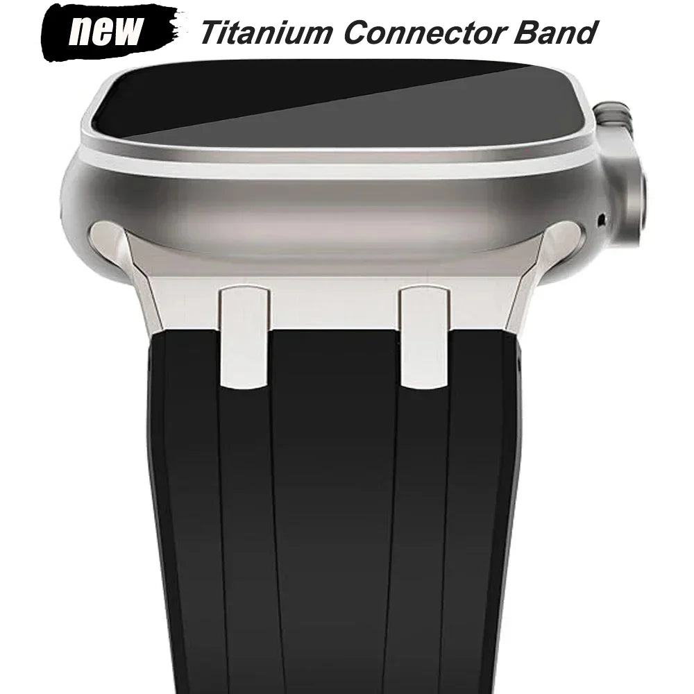 Titanium Colour Silicone Strap for Apple Watch