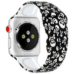 Trendy Printed Silicone band For Apple Watch ultra 49mm series 8 7 41mm 45mm44mm 40mm 42mm 38mm silicone sport bracelet iwatch 6 5 4 3 Se strap