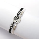 Tai Chi Yin Yang Couple Steampunk Dragon Bracelets Necklaces Set