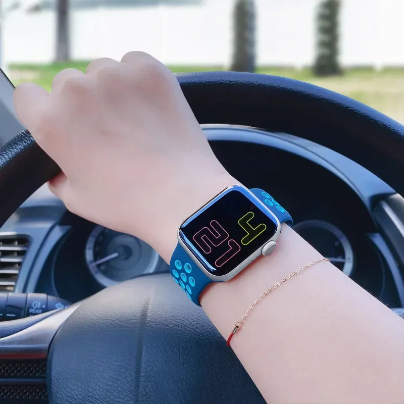 Silicone Sport Strap For Apple Watch
