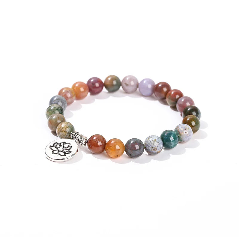 Natural Stone Solar System Bracelet