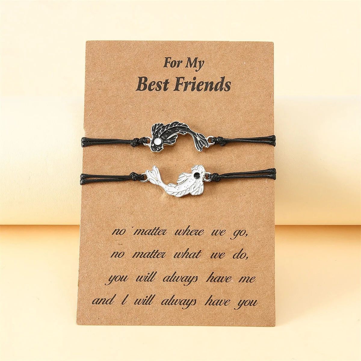 Lovers 2Pcs Set Charm Tai Chi Yin Yang Woven Bracelet for Couples