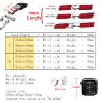 Braided Nylon Bracelet for Apple Watch with Adjustable Buckle (M 165mm - 170mm - 175mm)