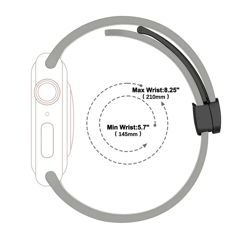Magnetic Silicone Strap For Apple