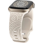 Engraved Silicone Sport Strap for Apple Watch