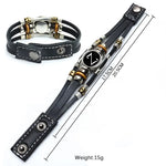 A-to-Z English Alphabet Name Initial Leather Bracelet