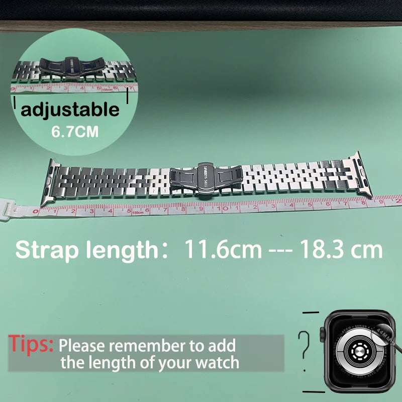 Steel Strap Bracelet Band for Apple Watch