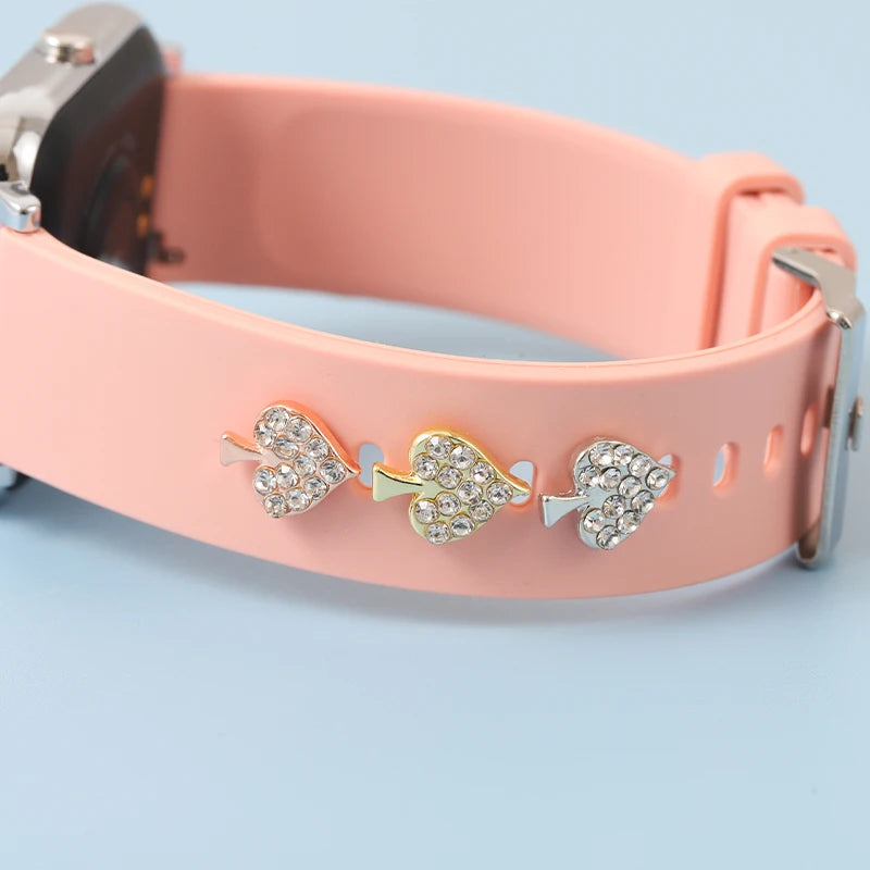 Watchband Decorative Charms for Iwatch Silicone Strap