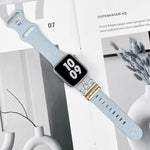 Alphabet Name Initials Decorative Charms Ring Loops for Apple Watch Silicone Bands