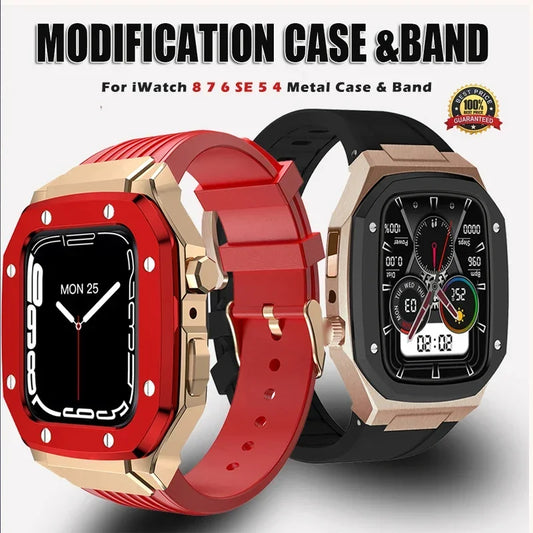 Luxury Modification Kit for Apple Watch Series 8, 7, 6, 5, 4 (44mm and 45mm)