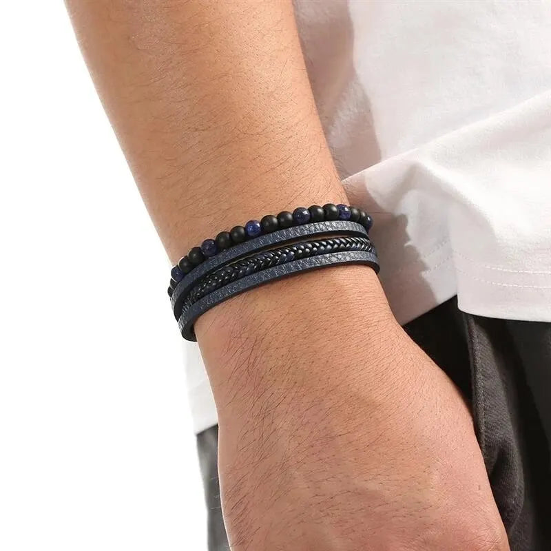 Fashion Classic Multi-Layer Leather Bracelet