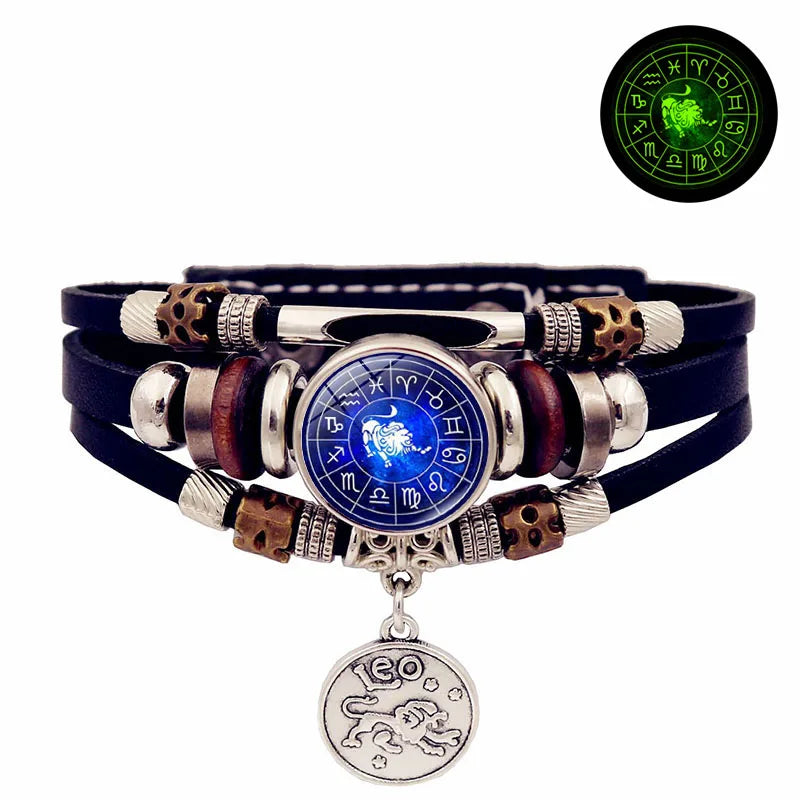 12 Zodiac Signs Constellation Charm Bracelet