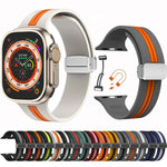 Trendy Magnetic Silicone Strap For Apple Watch Band
