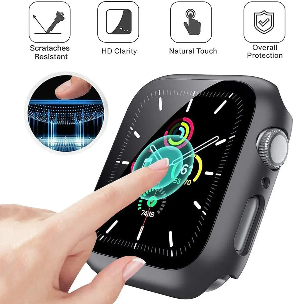 Glass Protector + Case for Apple Watch
