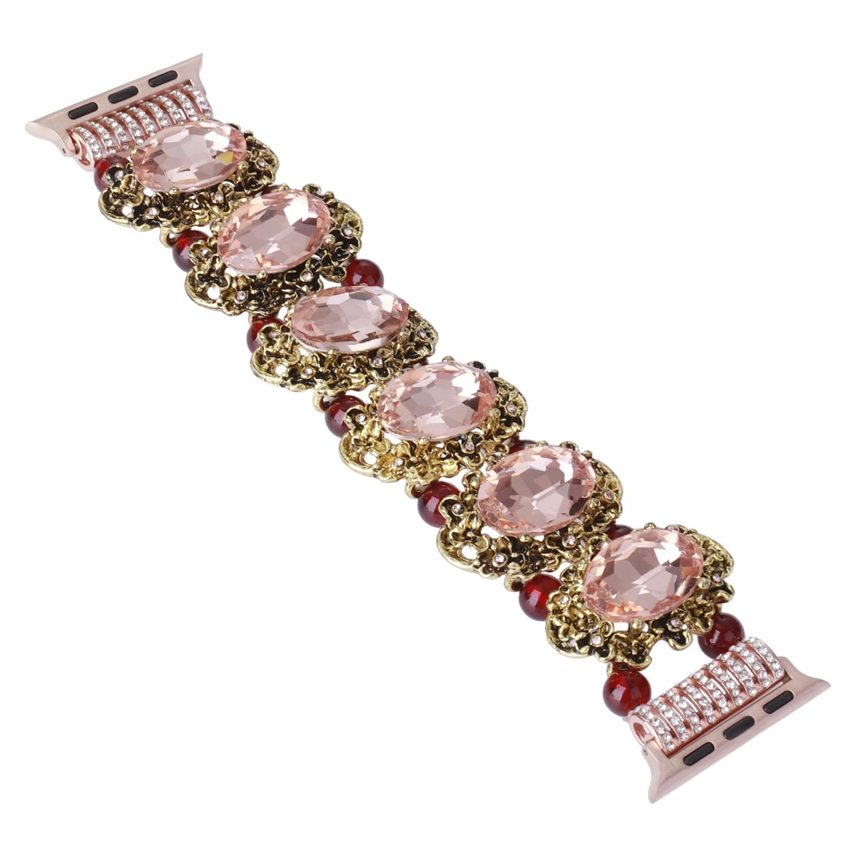 Gemstone Stainless Steel Apple Watch Band