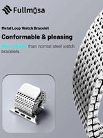 Carbon Steel Magnetic Attraction Strap for Apple Watch