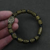 15rune beads bronze / 25cm