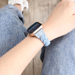 Solo Nylon Strap for Apple Watch: Colour Woven Elastic Wristband