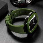 Luxury Metal Case and Silicone Strap Modification Kit for Apple Watch