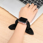 Scrunchie Elastic Strap with ribbon bow for Apple Watch