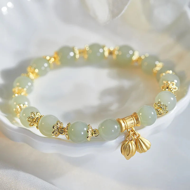 Natural Hotan Jade Vintage Bracelet