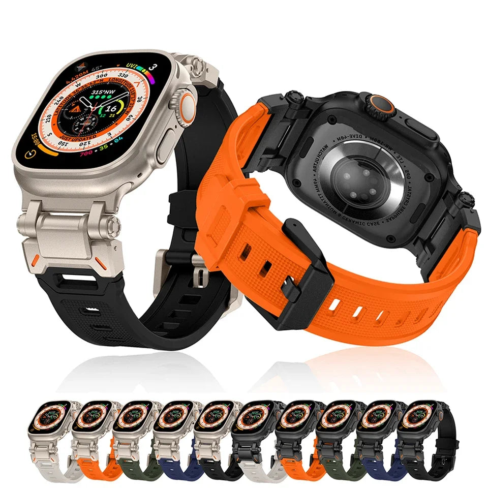 TPU Sport Strap for Apple Watch: Compatible with Series 1-9, SE, Ultra 2