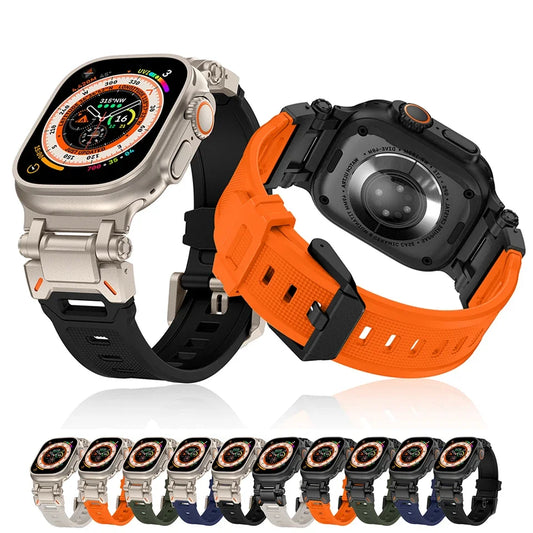 TPU Sport Strap for Apple Watch: Compatible with Series 1-9, SE, Ultra 2