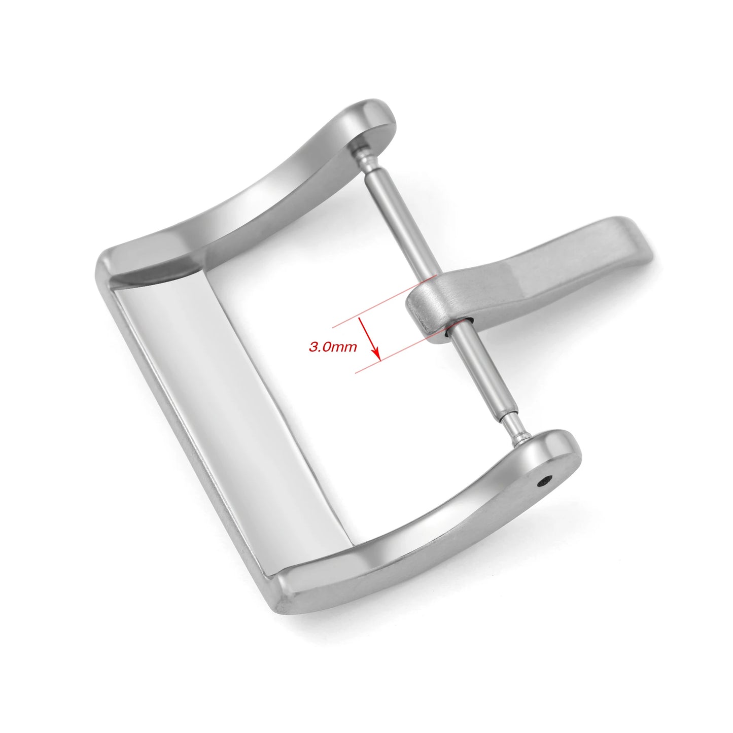 Metal Watch Band Buckle with Square Pin Button